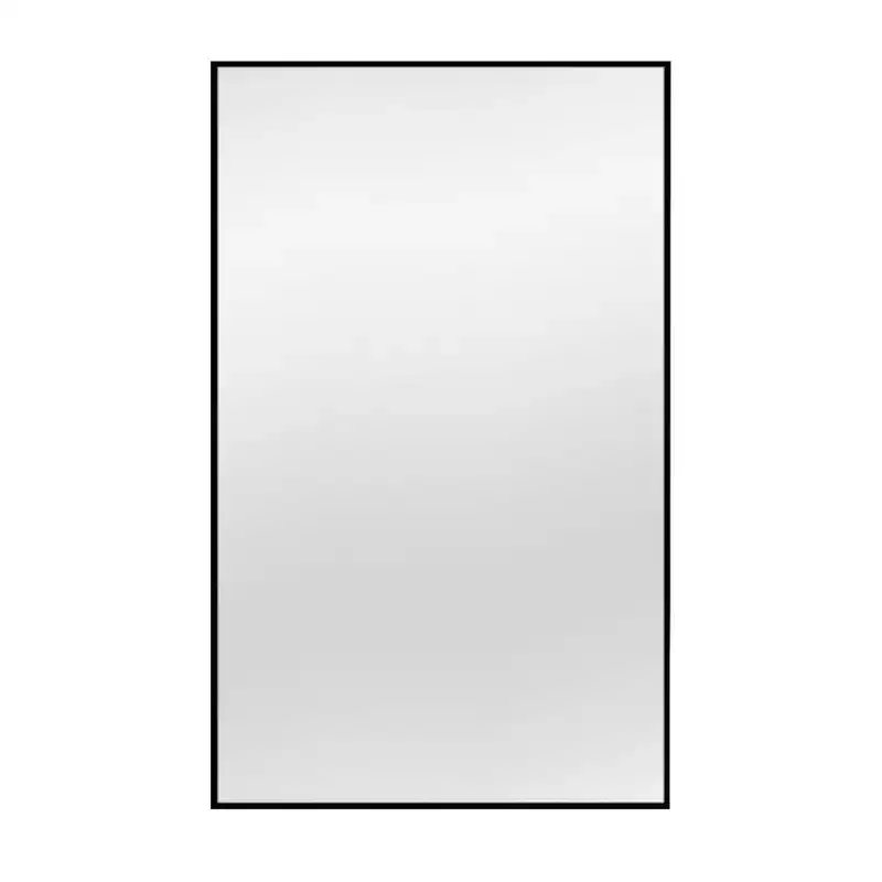 51 Black Metal Framed Full Length Mirror