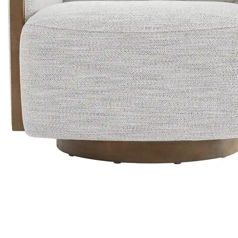 Skyler Modern Upholstered Living Room Swivel Bucket Accent Chair