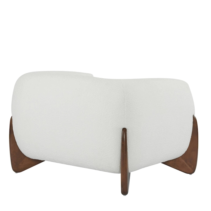 Tina Modern Upholstered Boucle Arm Club Chair by Christopher Knight Home