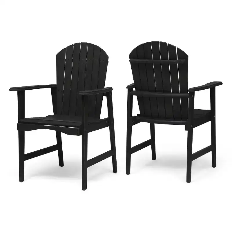 Christopher Knight Home Malibu Outdoor Acacia Wood Adirondack Dining Chairs (Set of 2)