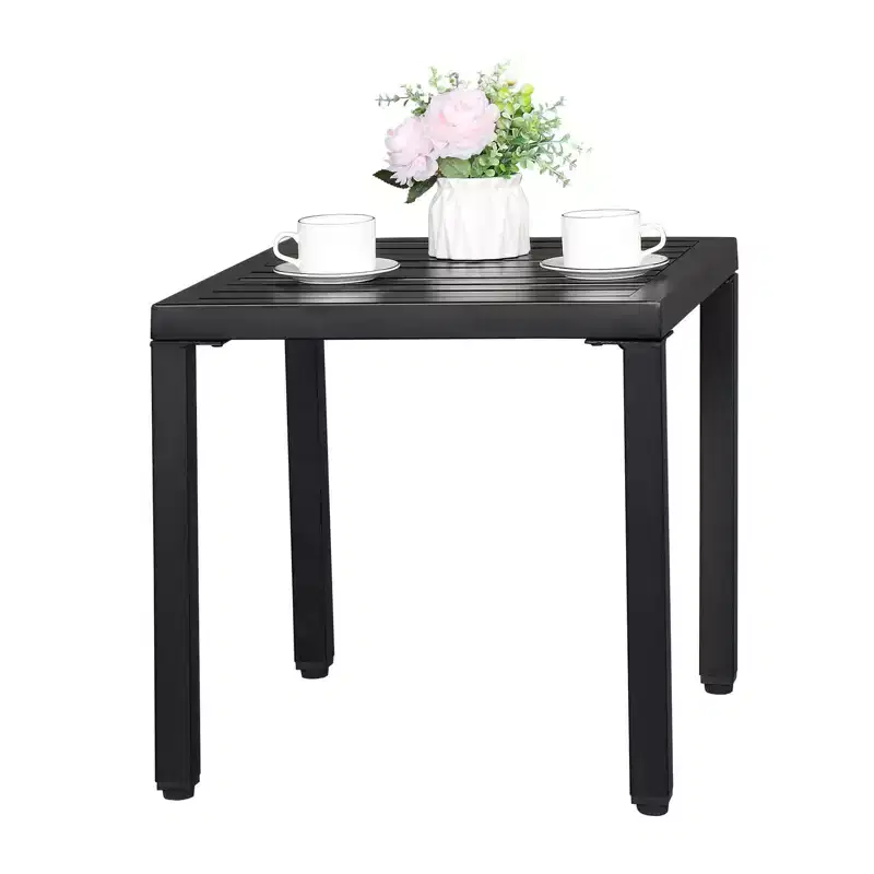 Classic Adirondack Square Side Table - Durable HDPE Composite Outdoor End Table Easy Maintenance & Weather Resistant