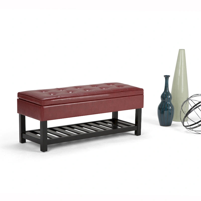44 inch Wide Transitional Rectangle Ottoman Bench