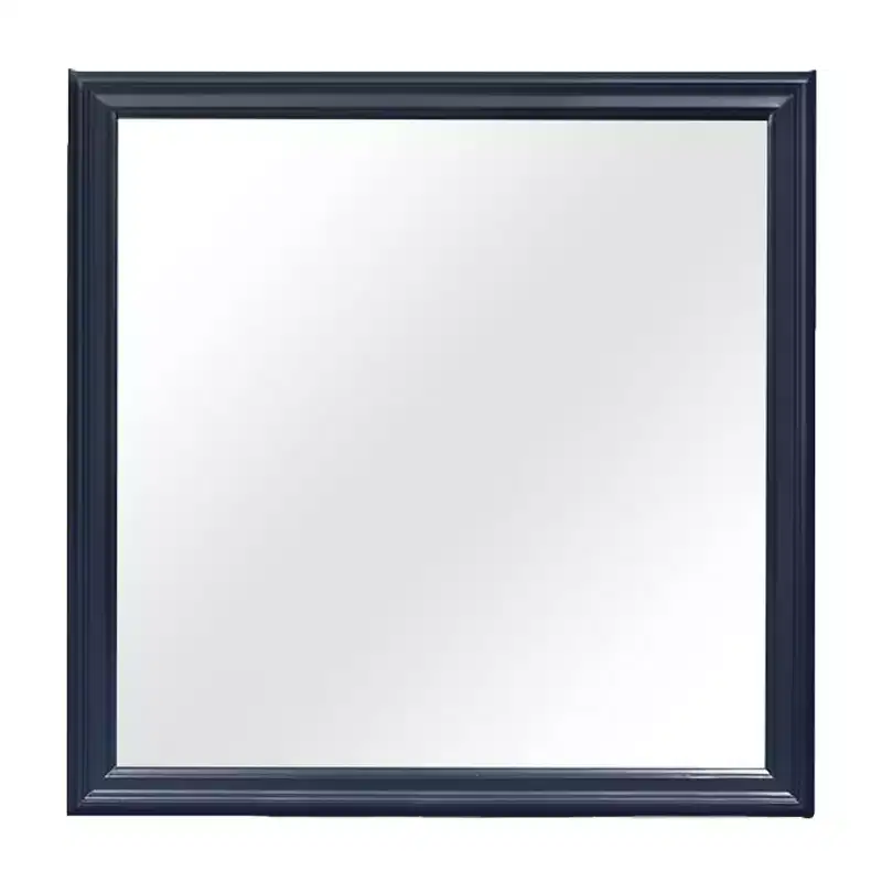 Blue Framed Mirror – Large Modern Bedroom Mirror with Traditional Design
