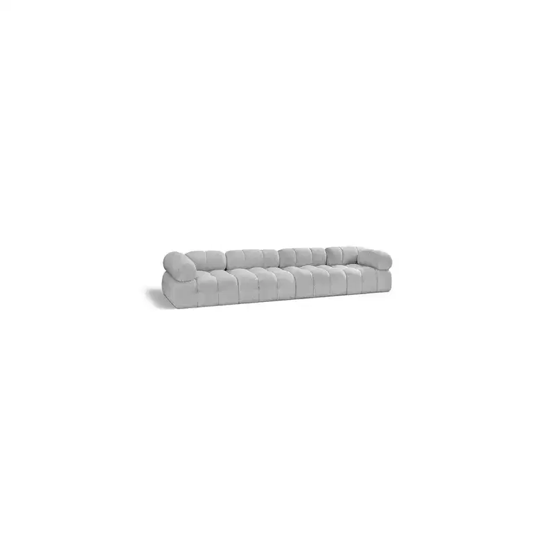 Ames Grey Boucle Fabric Modular Sofa