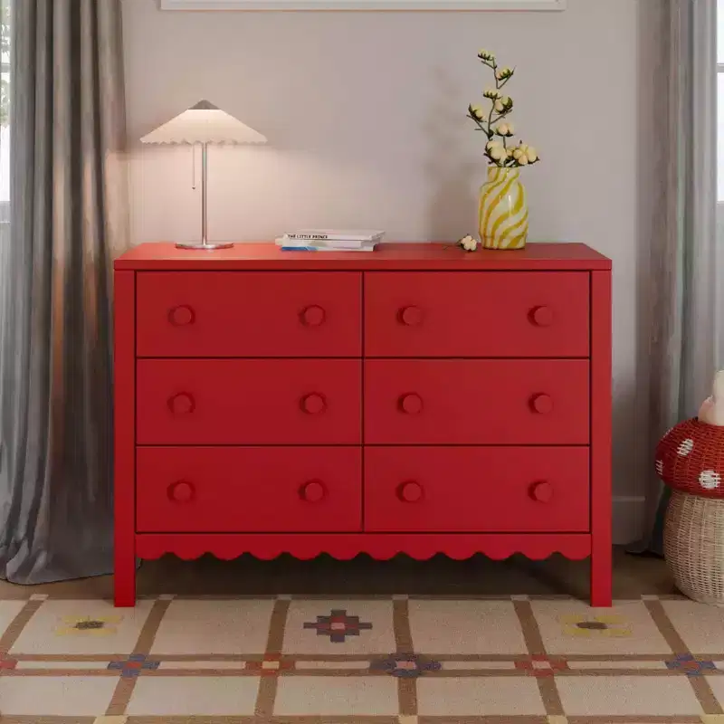 Scallop 6-Drawer Dresser