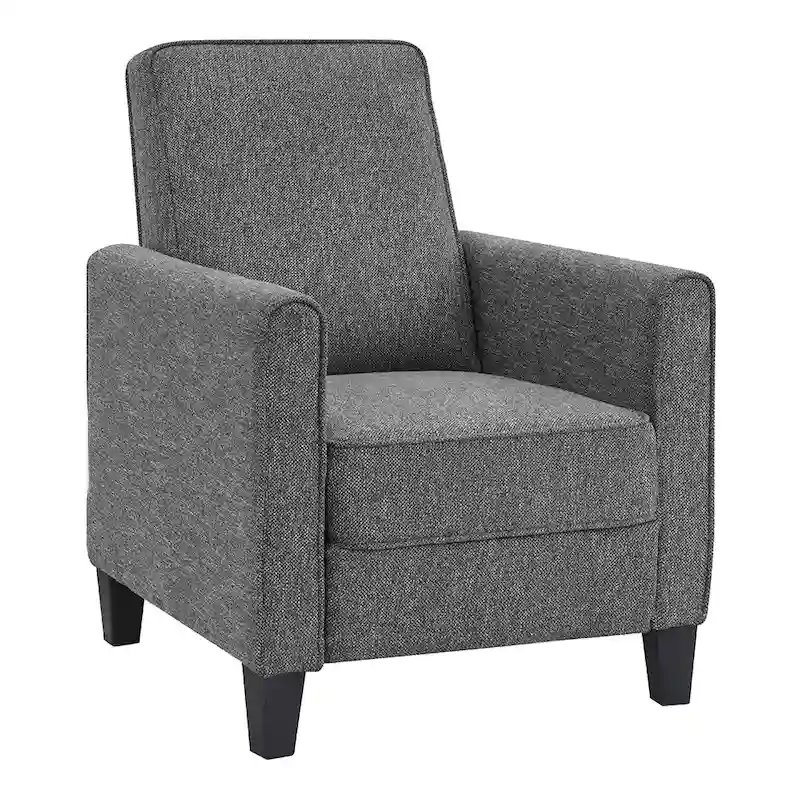Traditional Fabric Welted Padded Recliner Chair