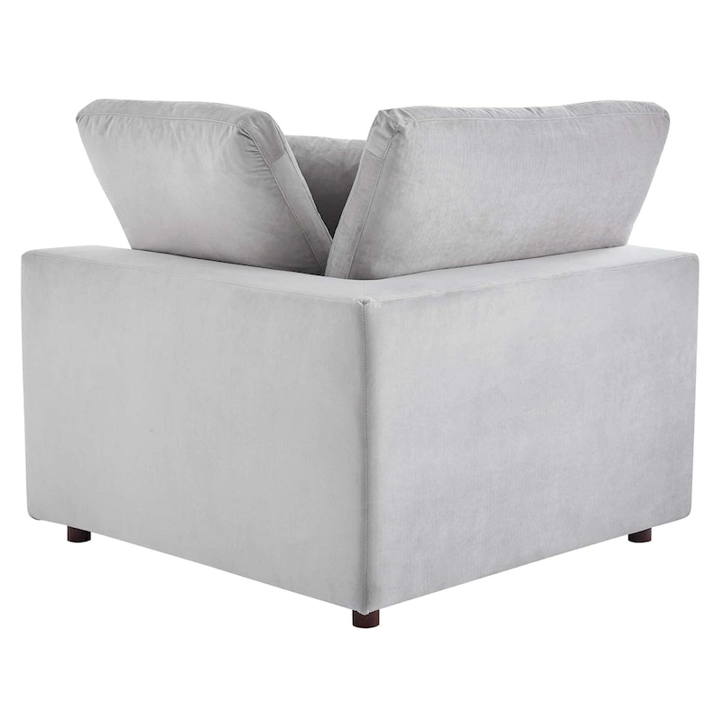 Commix Down Filled Overstuffed Velvet 6-Piece Sectional Sofa