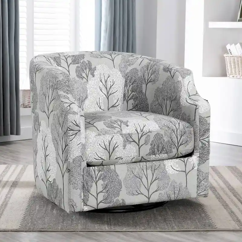 Bentley Swivel Glider Barrel Chair