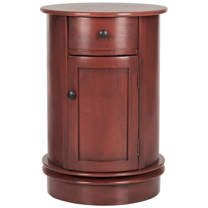 Grey Swivel Storage Accent Table - 18Wx18Dx26H