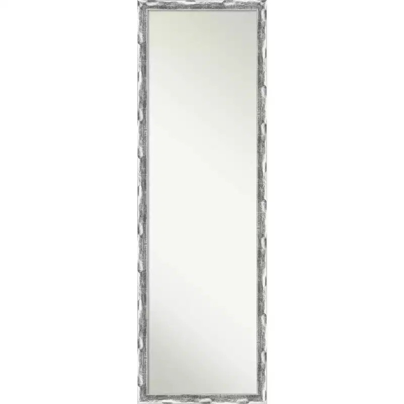 Full Length Door Mirror with Chrome Wave Frame - 16
