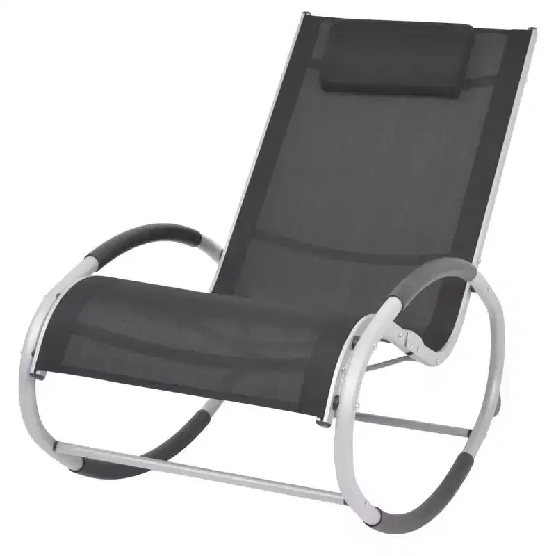 Modern Rocking Chair for Indoor and Outdoor Use, All-Weather Ergonomic Rocker, Lightweight and Portable