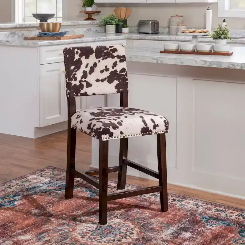 Cow Print Counter Stool