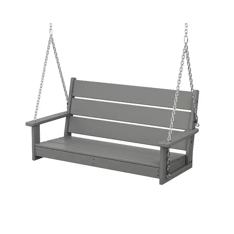 POLYWOOD Lakeside Outdoor Patio Garden Swing Bench
