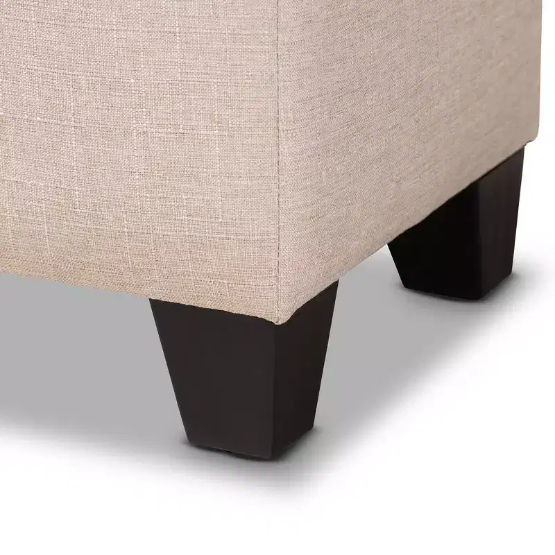 Storage Ottoman with Lift-Top and Tufted Seat