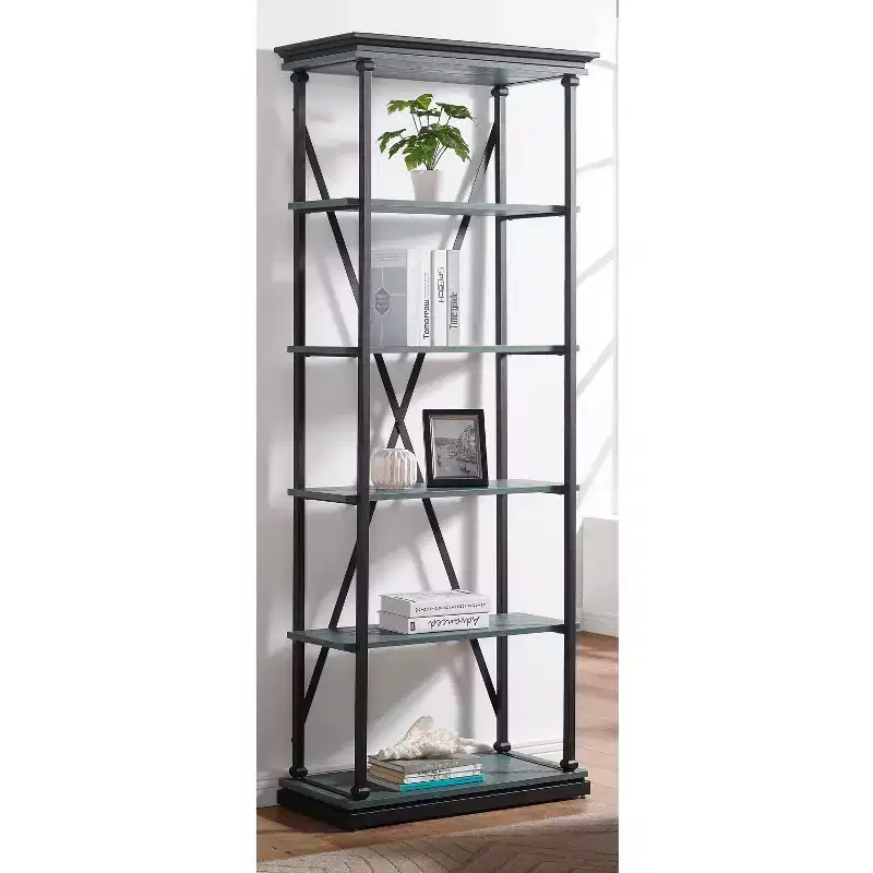 84.25x33.88 Cadboll 5 Layer Bookcase - miBasics