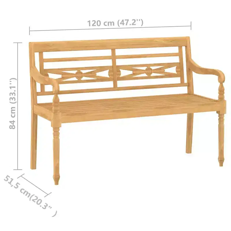 vidaXL Garden Lounge Set Teak
