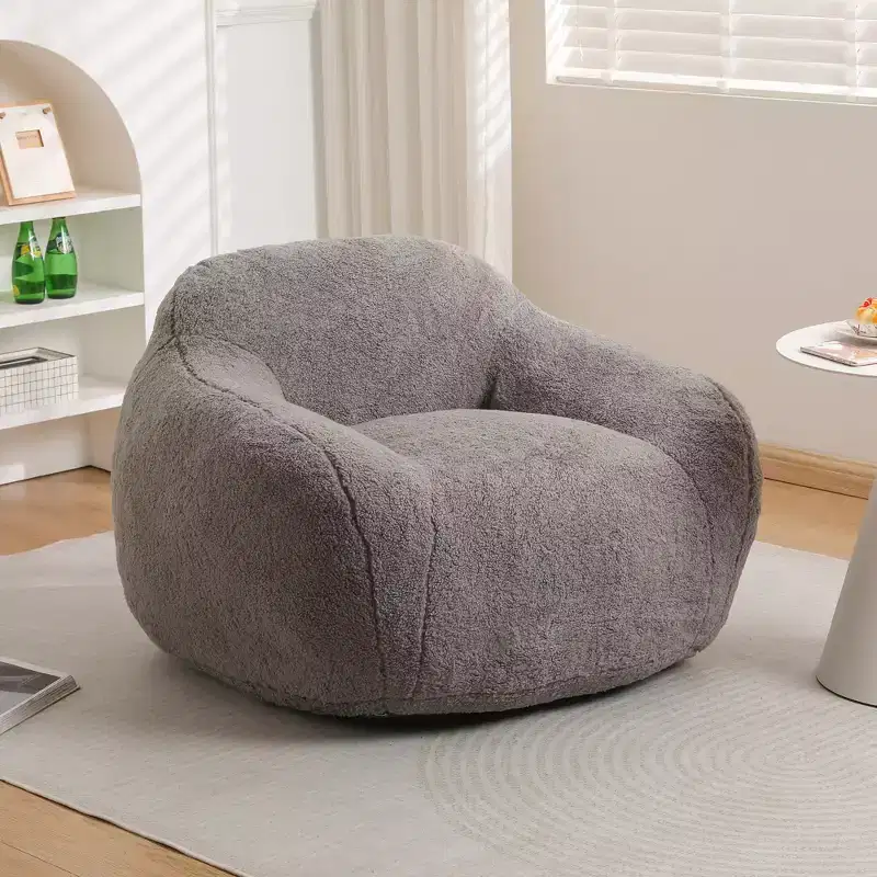 Giant Bean Bag Sofa for Adults Spacious with Armrests Memory Foam Filler Living Room Bedroom