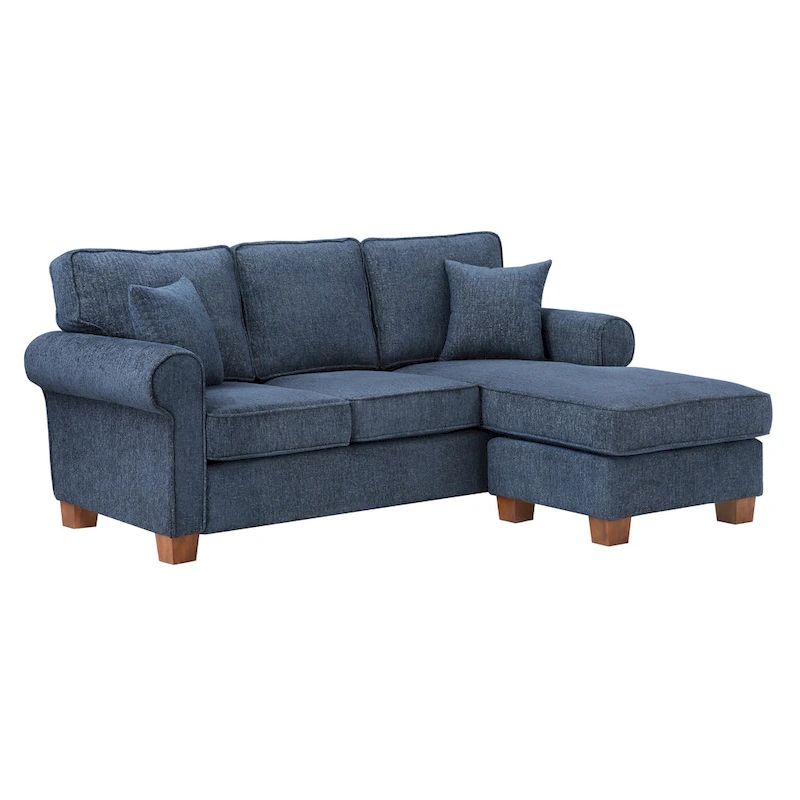 Rylee Rolled Arm Sectional with Pillows