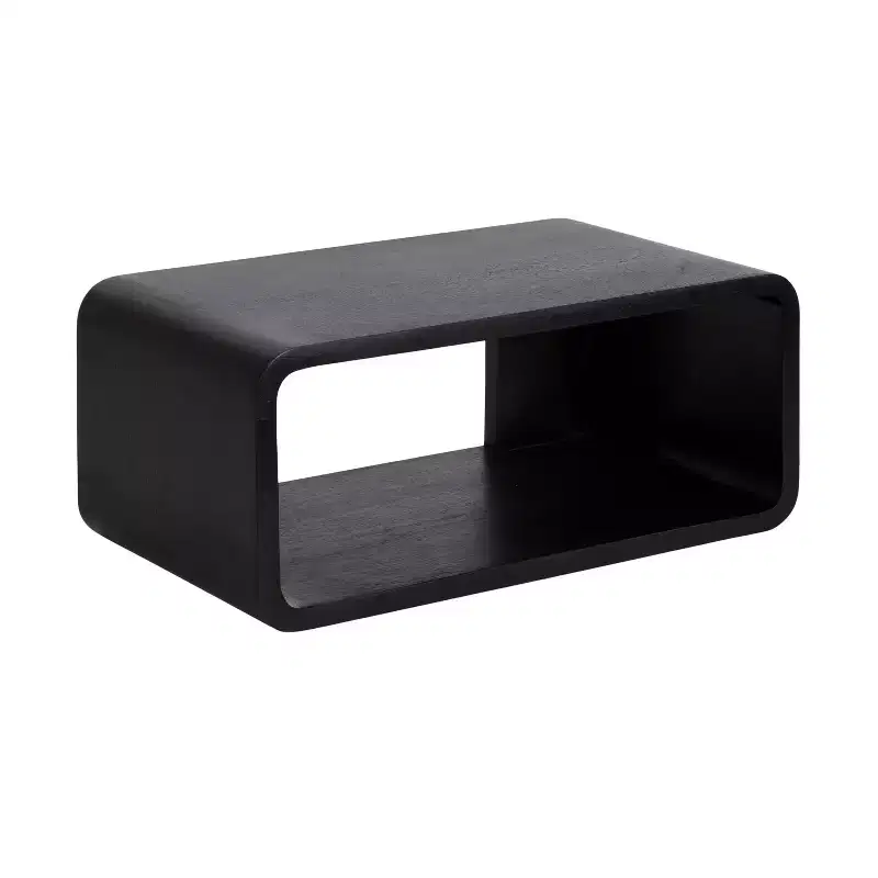 Kate & Laurel All Things Decor 18"x10" Deguara Floating Shelf Black