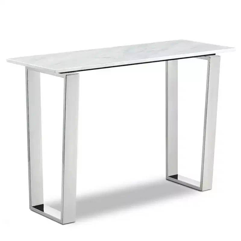 Meridian Furniture Carlton Chrome Console Table