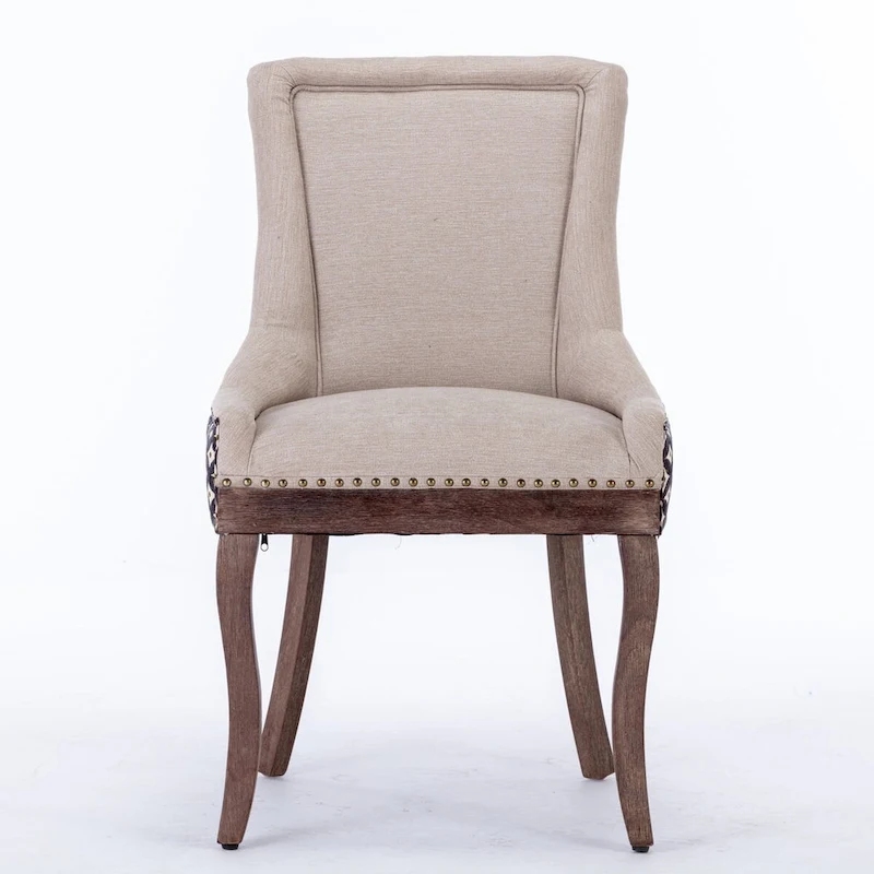 Traditional Tufted Ultra Upholstered Wingback Dining Chair Set of 4