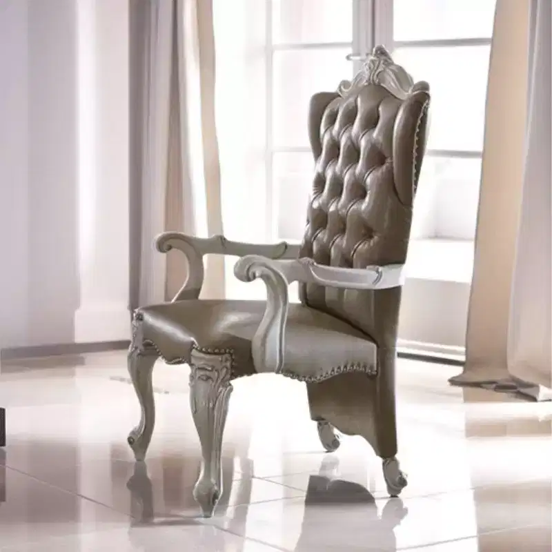 2pc 28 Versailles Chairs Bone White - Acme Furniture