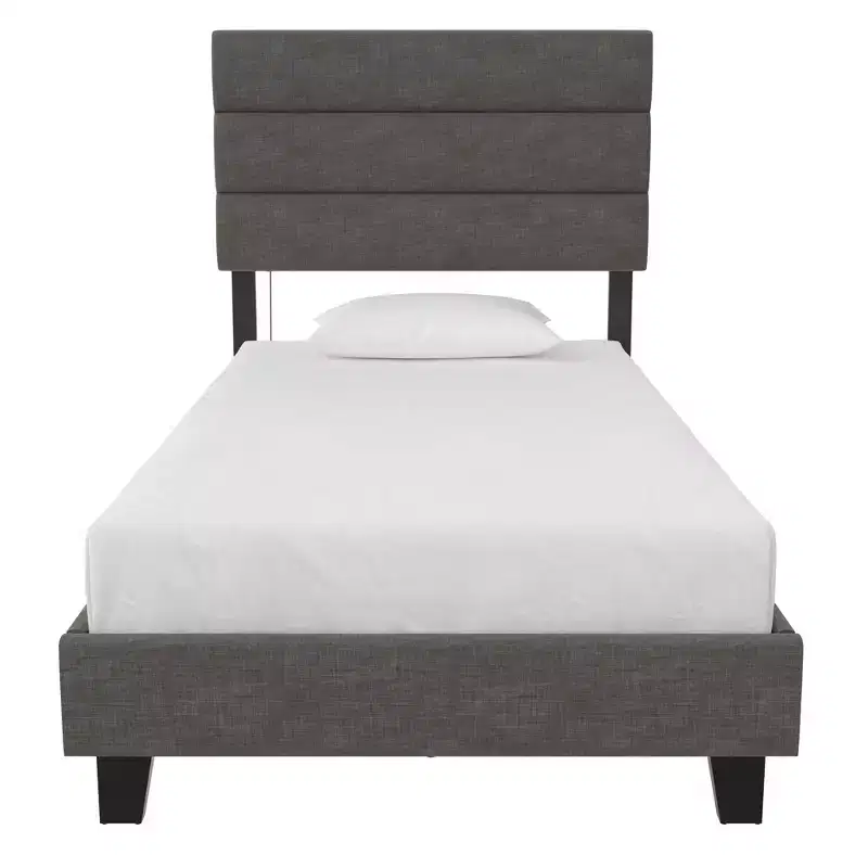 RealRooms Paloma Upholstered Bed with Dual USB Port