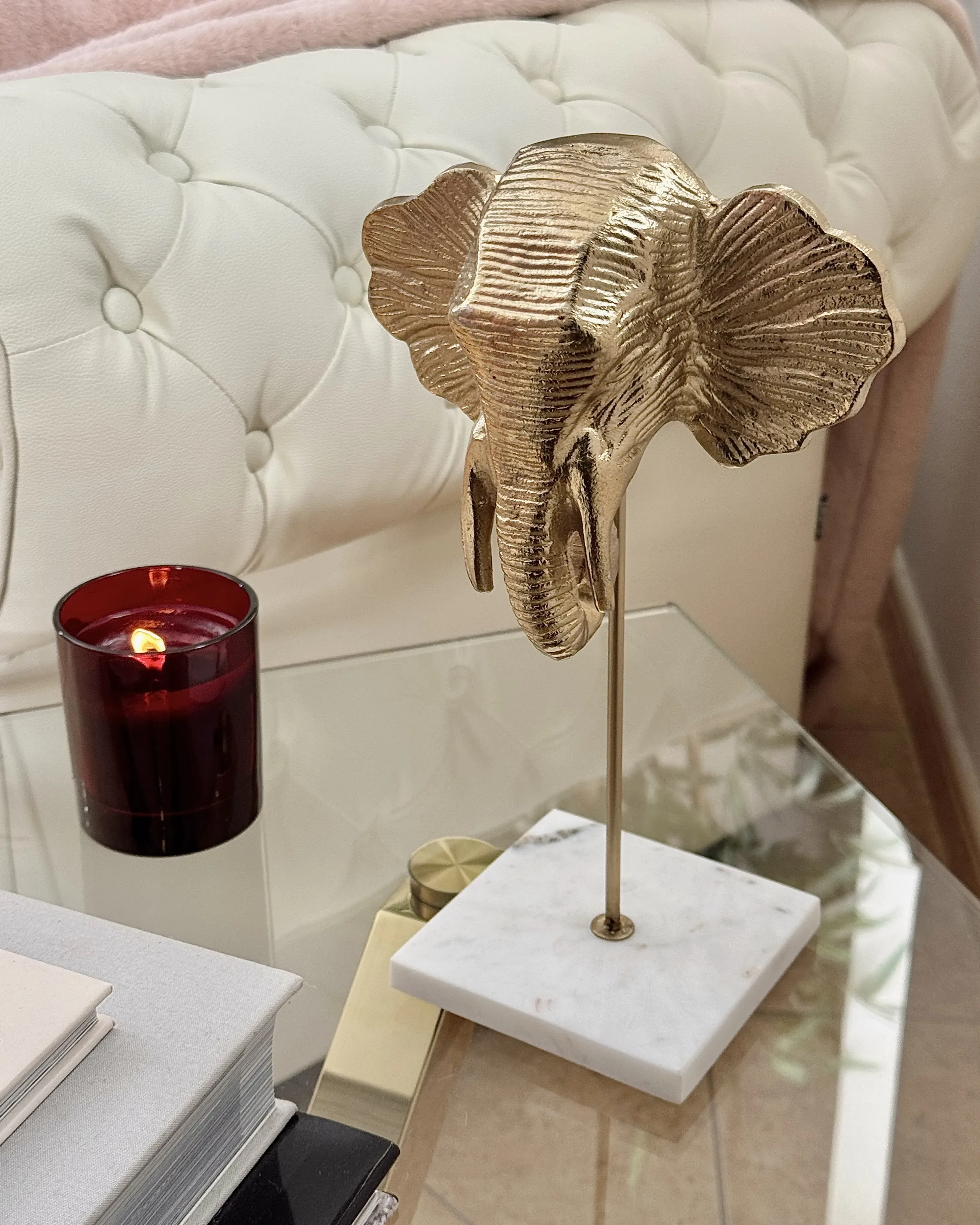 Accessorio decorativo Elefante Metallo Oro