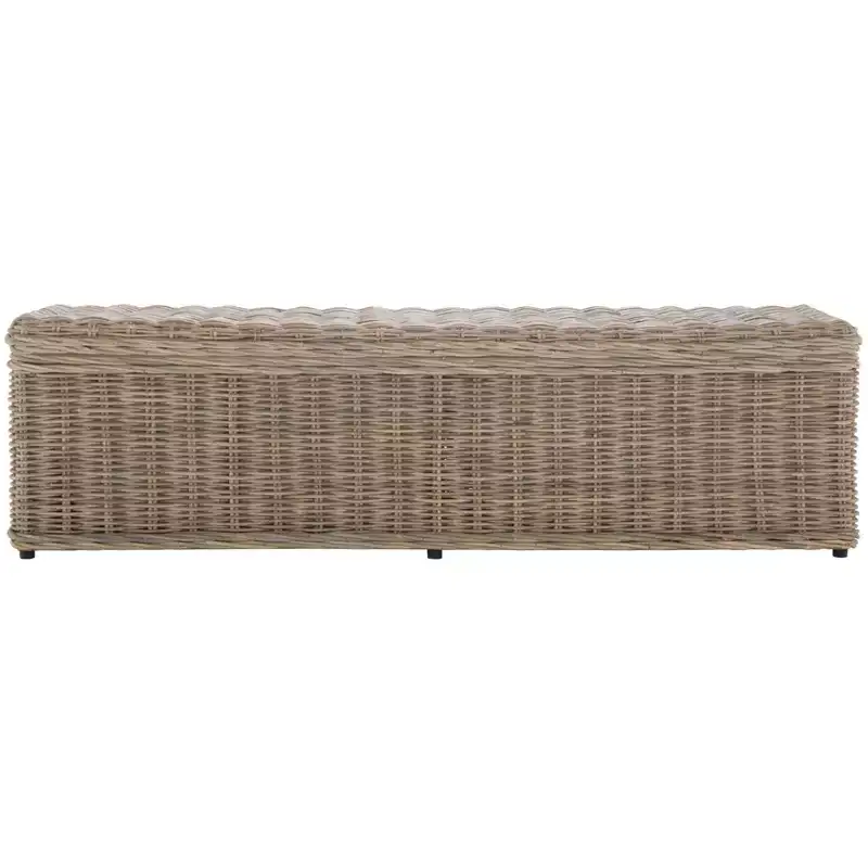 Caius Bench With Storage - SEA7017 - Grey - Safavieh