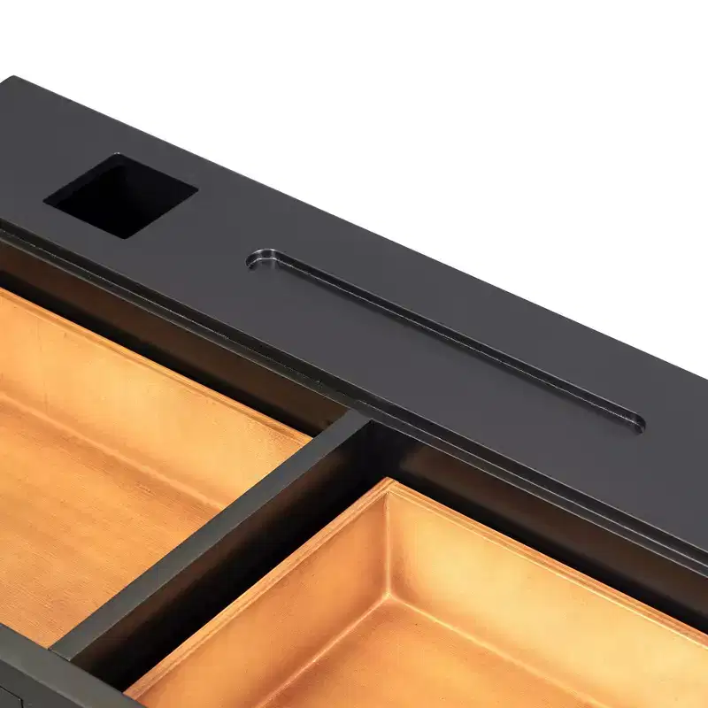 GO 47 Floating Shelf with Drawer, Multi-Purpose Wall-Mounted Vanity Table, Mounted Desk