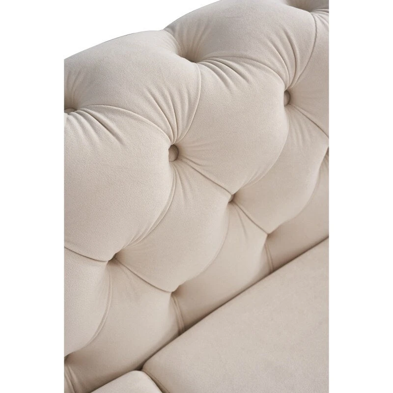 Modern Tufted Velvet Living Room Sofa