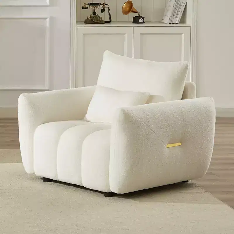 Modern Teddy Upholstered Accent Armchair