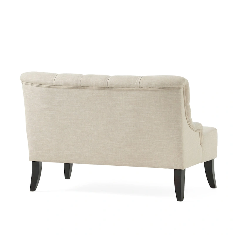 Nicole Polyester Blend Fabric Settee by Christopher Knight Home - 29.25L x 43.75W x 30.50H