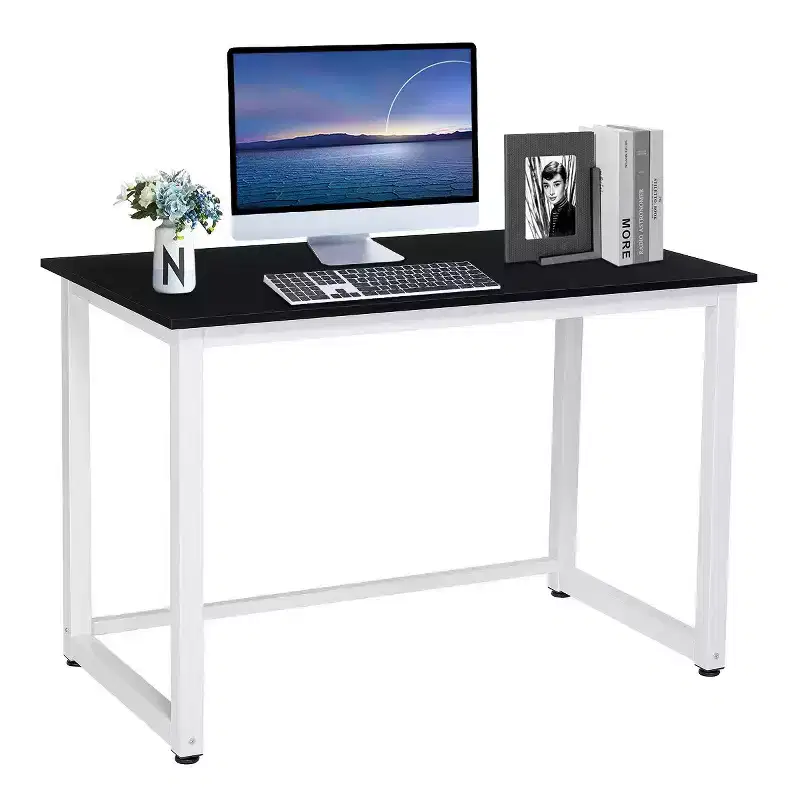 Hoffree Modern Writing Desk Workstation 43 Computer Desk for Home Office Study