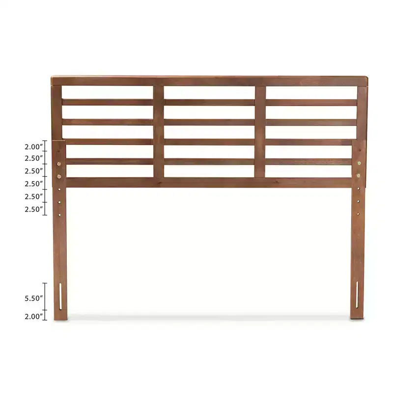 Salome Walnut Finished Wood Headboard