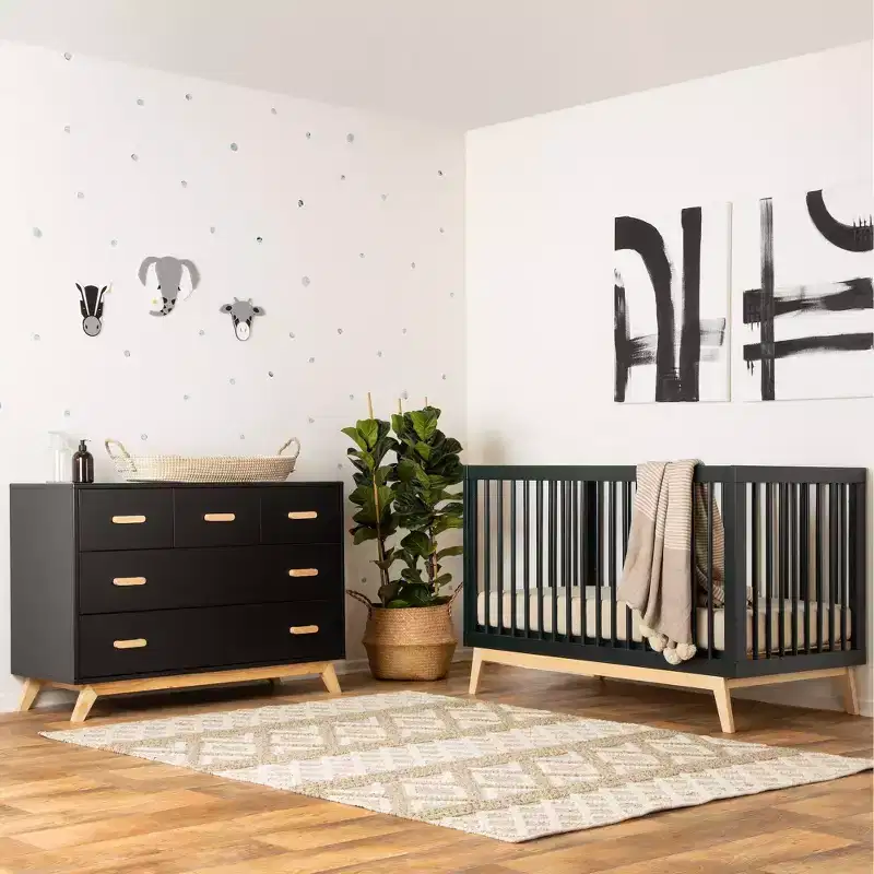 Soho 5-Drawer Nursery Dresser (Black)