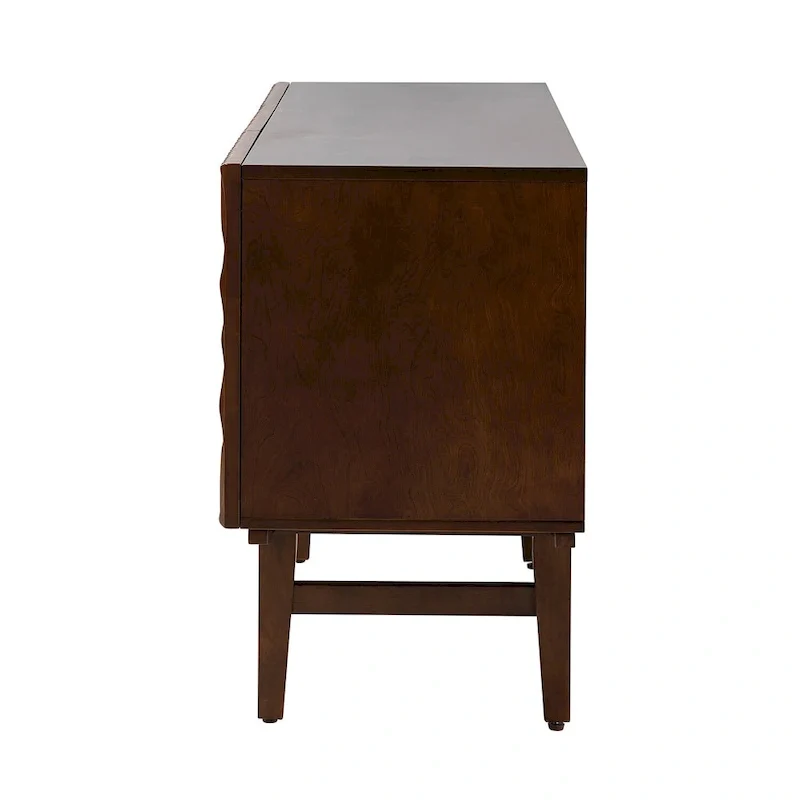 Modern Carved Geometric Patterns Sideboard