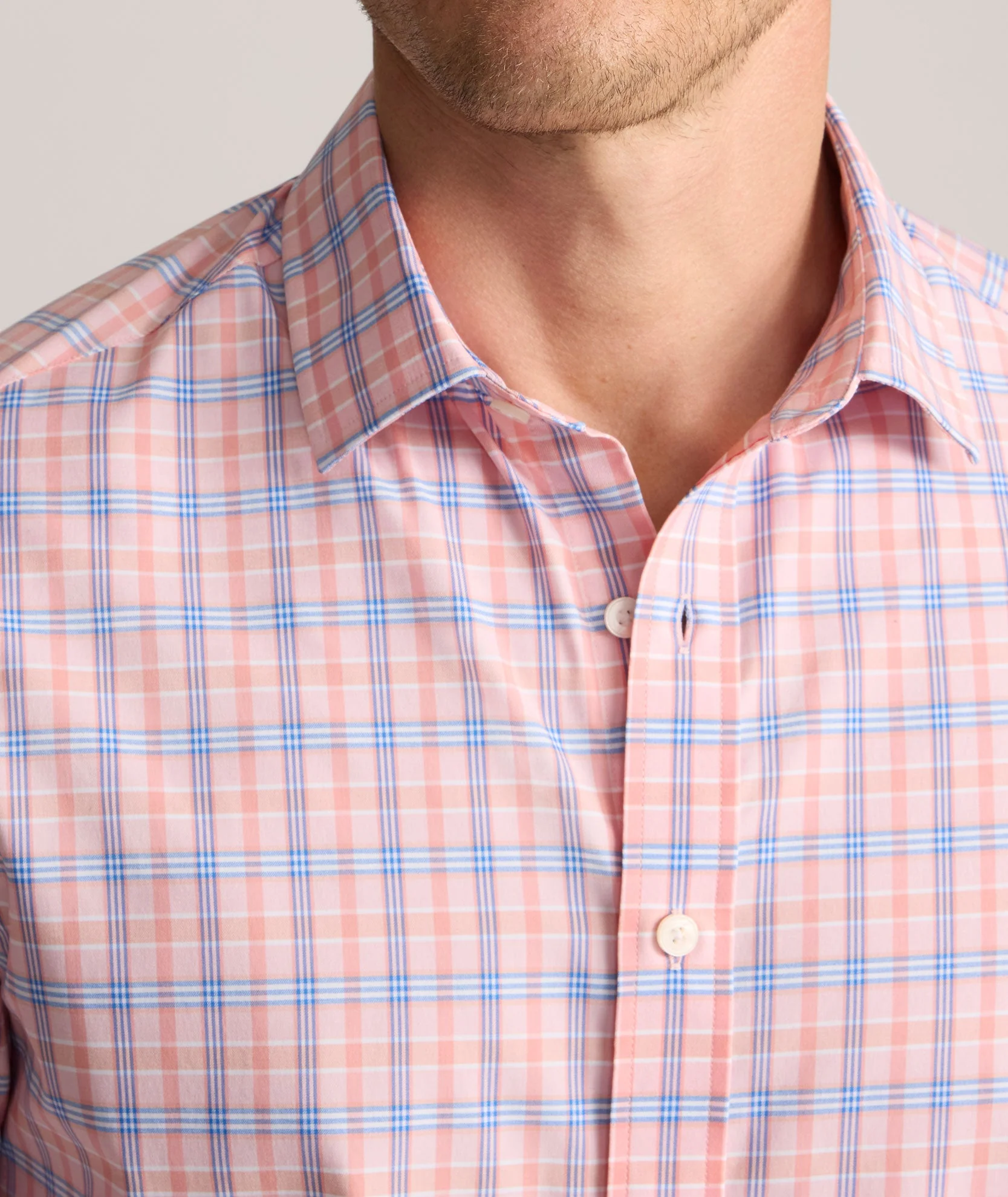 Pink Stretch Nylon Shirt