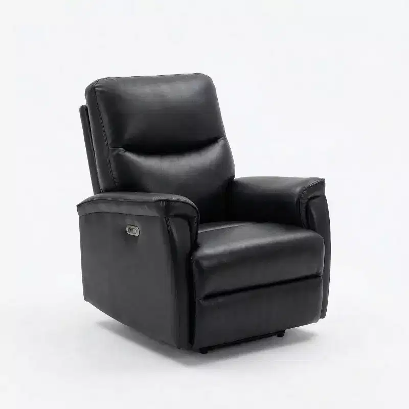 Power Recliner Chair with 270° Swivel - Wide PU Leather Seat