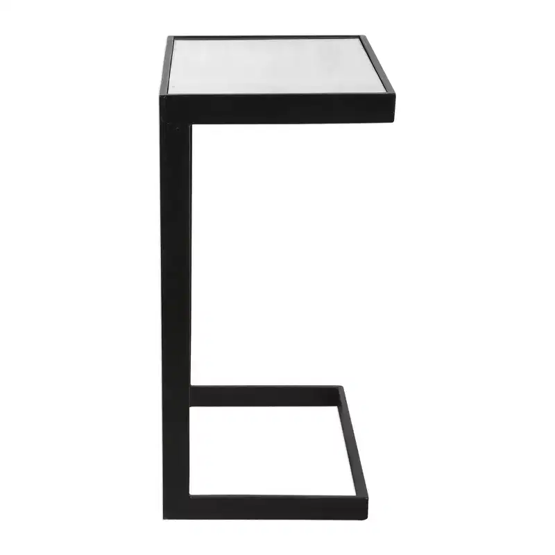 Uttermost Windell Cantilever Black Accent Table