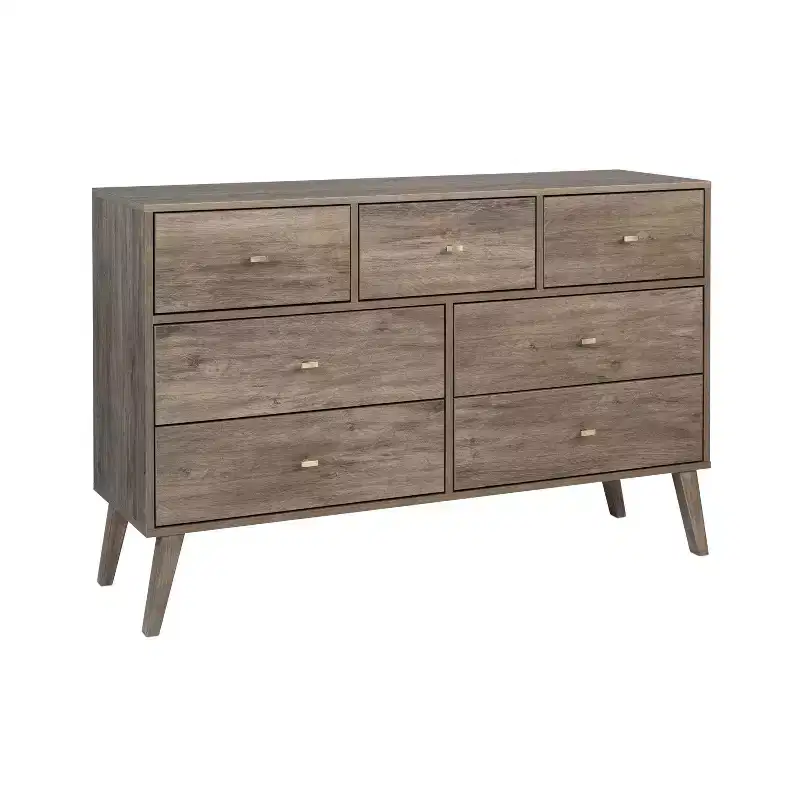 7 Drawer  Mid-Century Modern Dresser