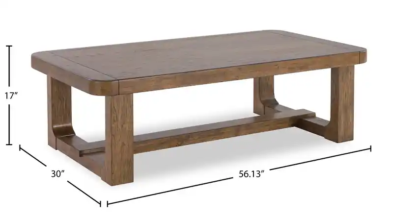 56 Solid Wood Country-Style Coffee Table