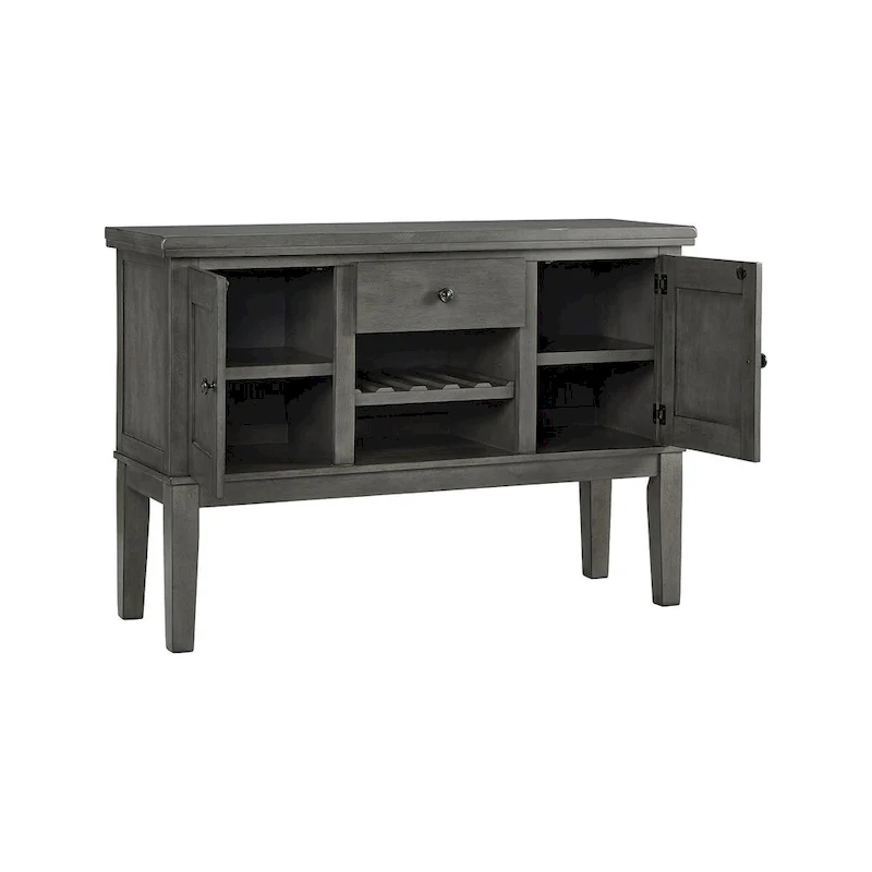 Antique Gray Dining Room Server - 56W x 18D x 39H