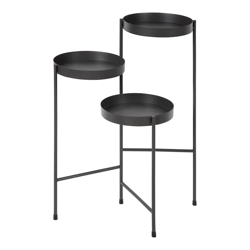 Metal 3-tier Modern Plant Stand - 16x21x30