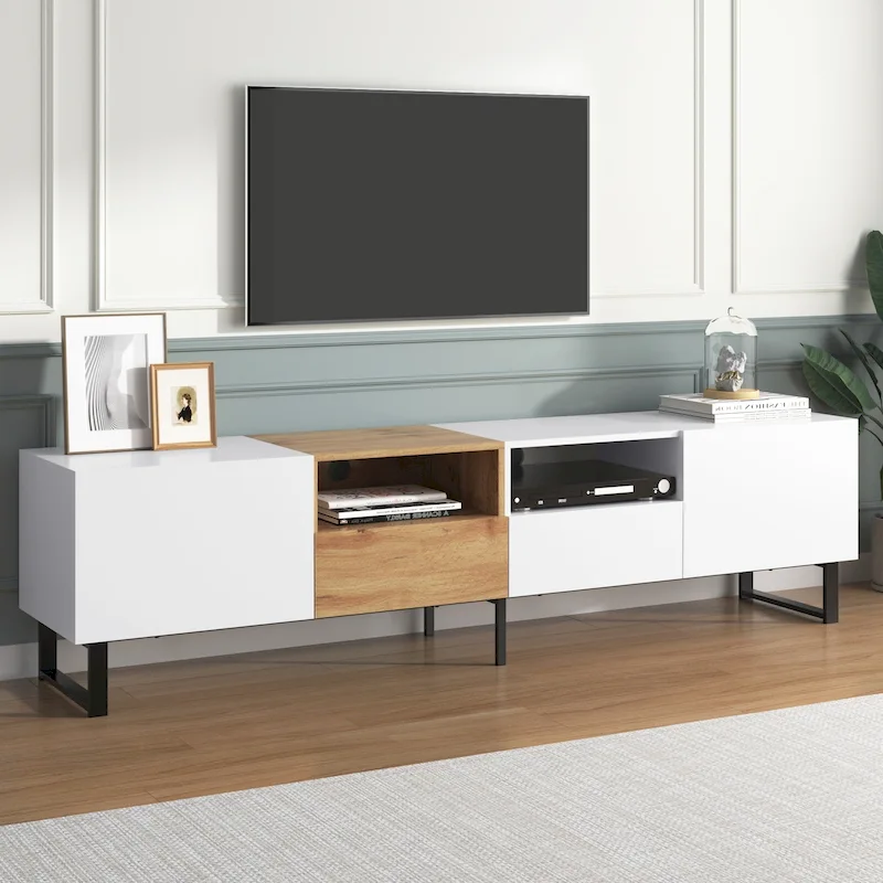 Omega Chrome Console Table with Shelf