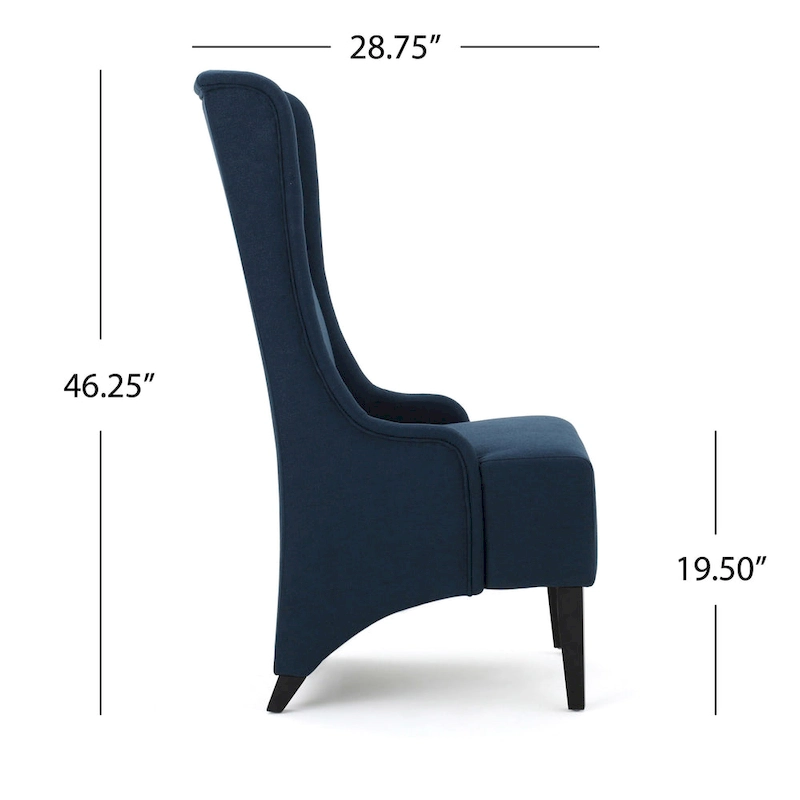 Callie High-back Fabric Dining Chair by Christopher Knight Home - 23.25 L x 28.75 W x 46.25 H