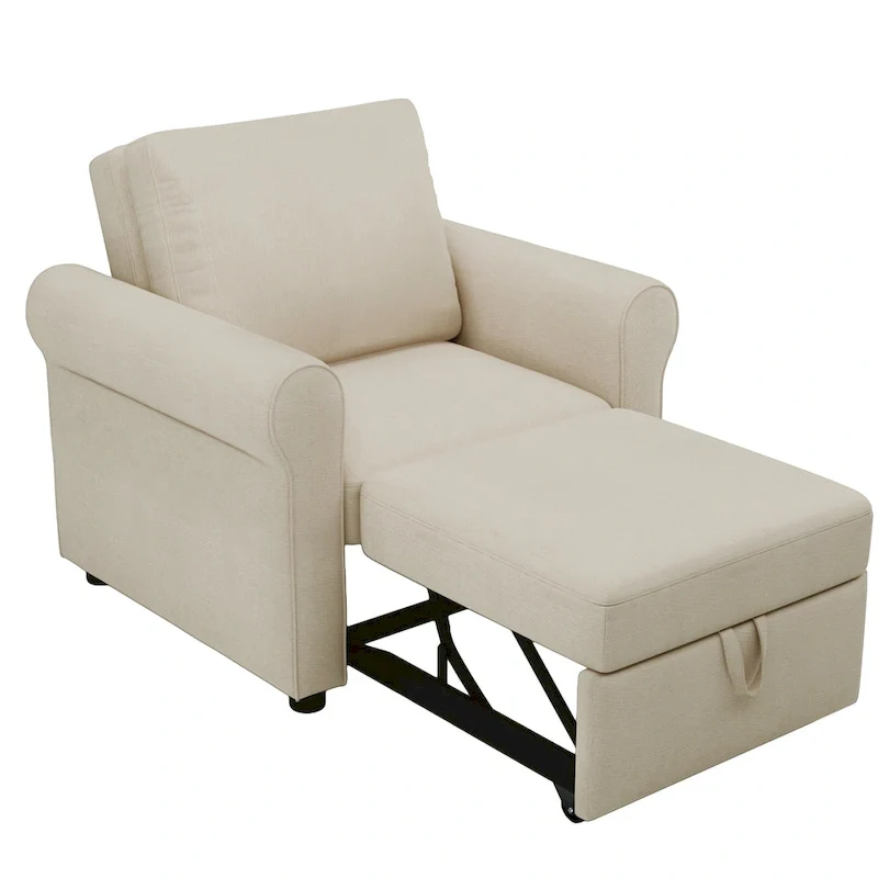 3-in-1 Sofa Bed Chair Convertible Sleeper Chair Bed