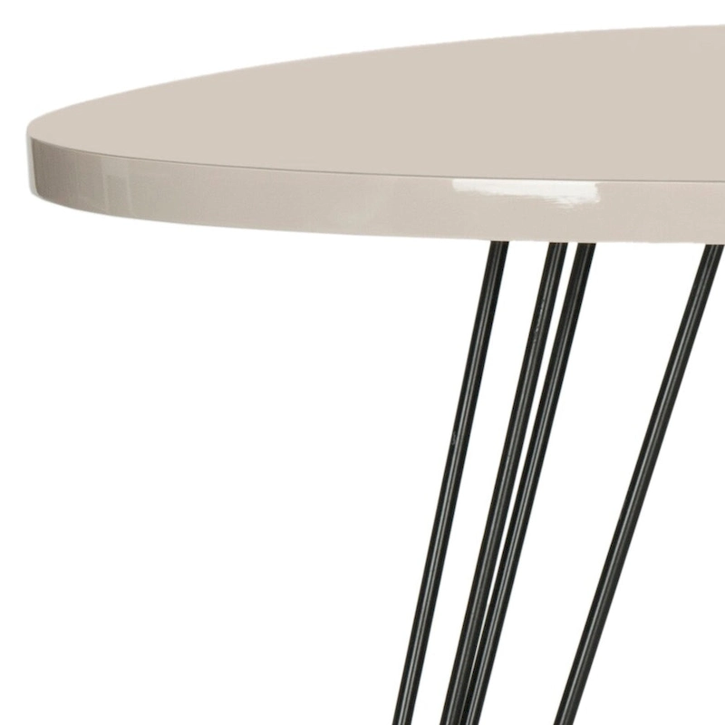 SAFAVIEH Luann White/ Black Lacquer Side Table - 19.6 x 19.6 x 23.6 - 20Wx20Dx24H