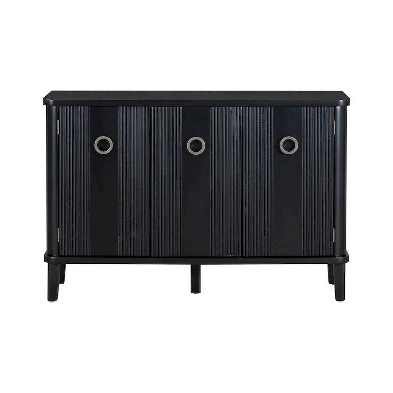 Simple and Atmospheric Solid Wood Veneer Fraxinus Mandschuric Cabinet