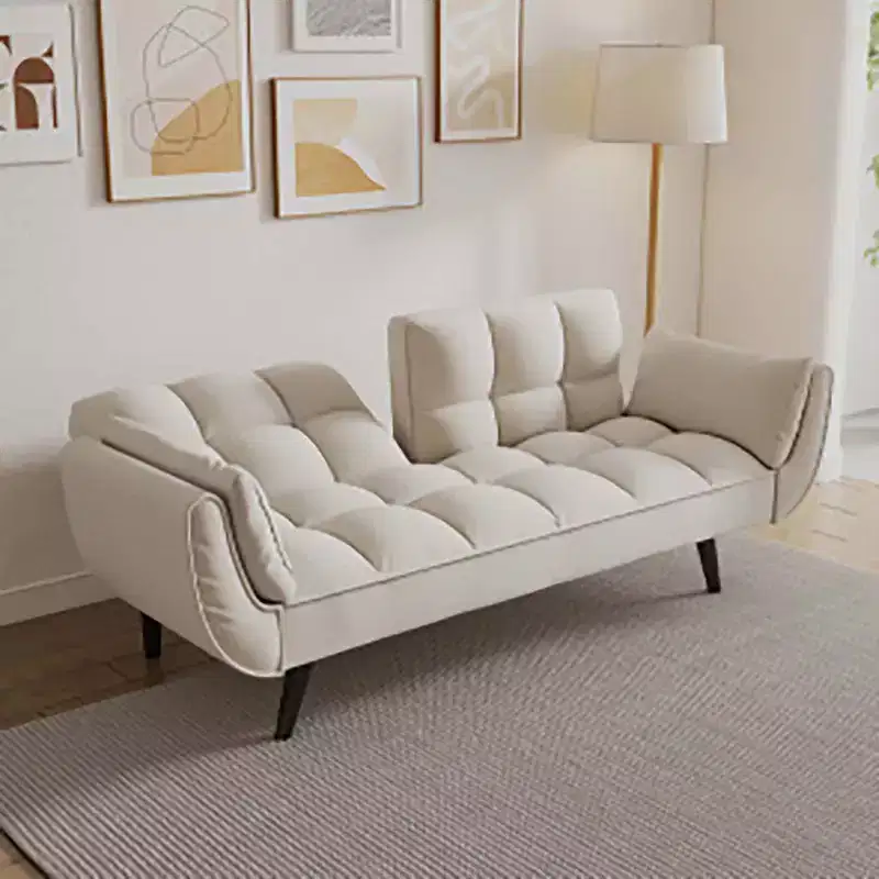 Living Room Sofa, 57 Sofa Couch With Two Armrests Throw Pillow, Tufted Seat Cushion,Comfortable Fit Sofa For Apartment Bedroom Small Space